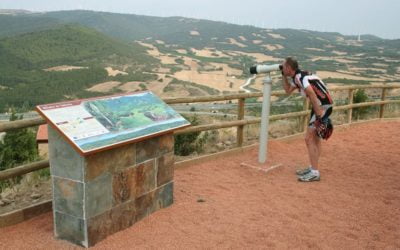 Pueyo cuenta con un nuevo mirador interpretativo de la Valdorba